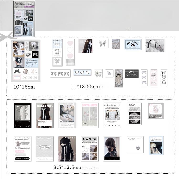 31 Sheet/set Sweet Chic Korean Scrapbook Journal Sticker for Girl Ballet Lace Bow Ribbon Series Sticker DIY Decro Adhesive Paper