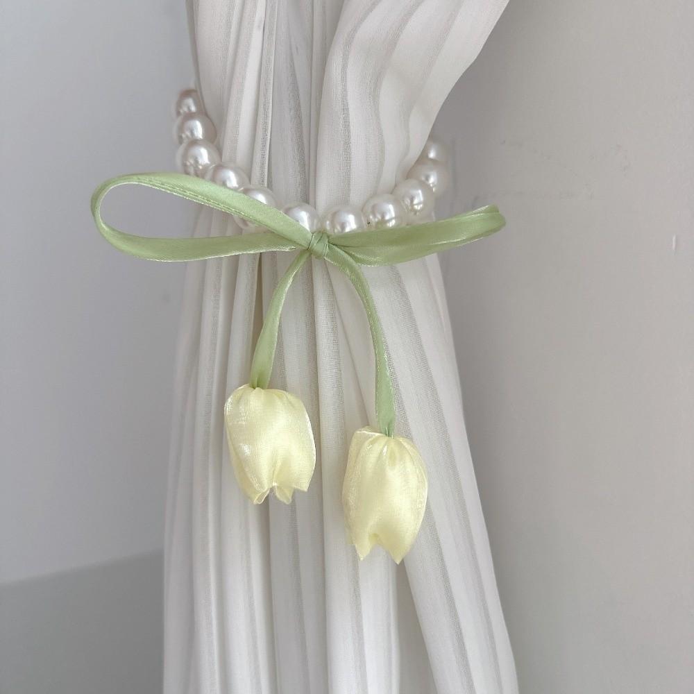 Tulip-Shaped Tulip Curtain Straps Magnetic Curtain Buckle Creative Drapery Holders Home Decor