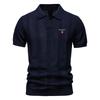 Gant 2025 Summer New Embroidered Men's Polo Shirt Striped Hollow Short Sleeve Sweater Polo Shirt Men