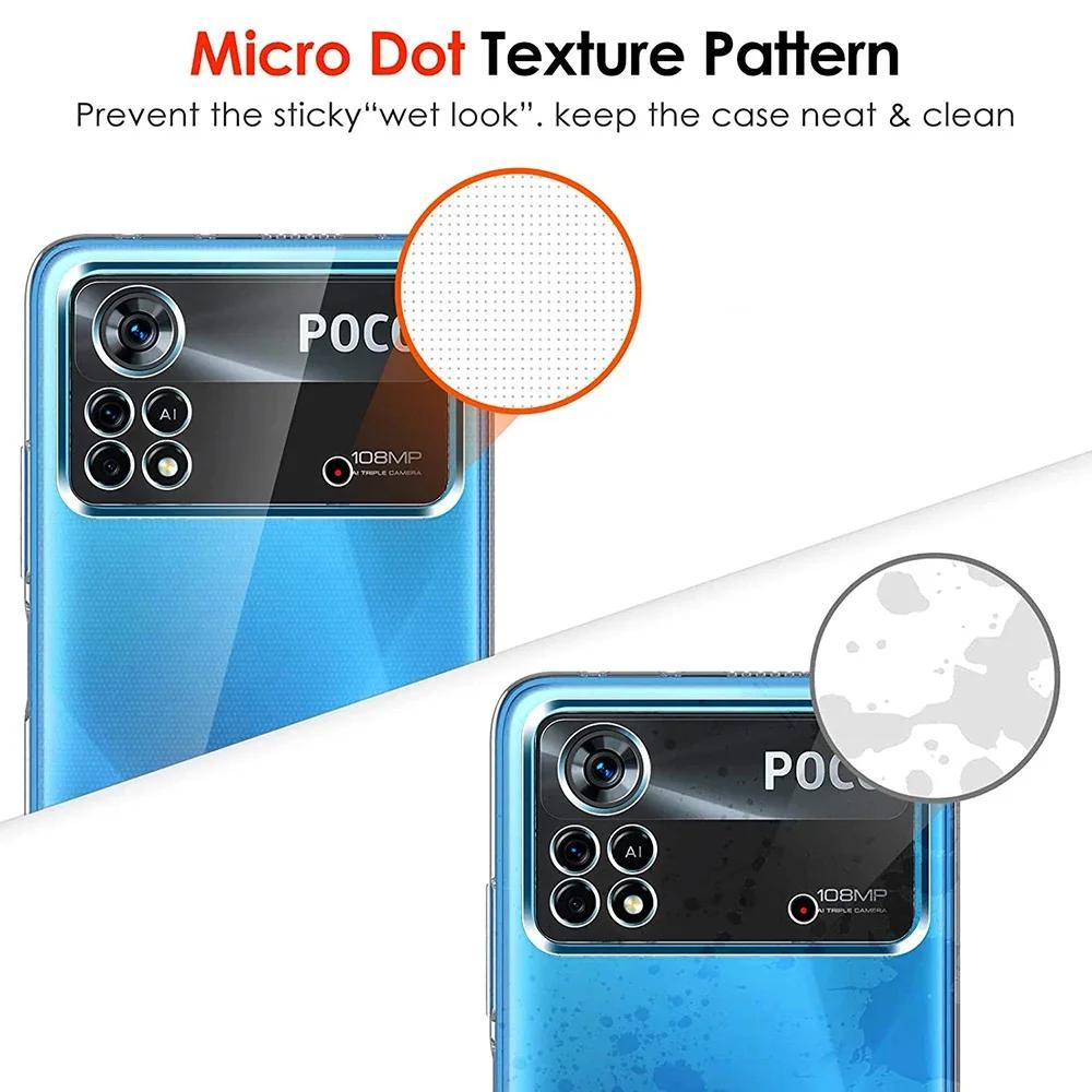 Мягкий чехол Для Xiaomi Poco M4 M3 M5 M6 Pro Чехол Ультратонкий Прозрачный Clear TPU Для POCO X4 X3 X5 X6 Pro 5G Кристальная Задняя крышка