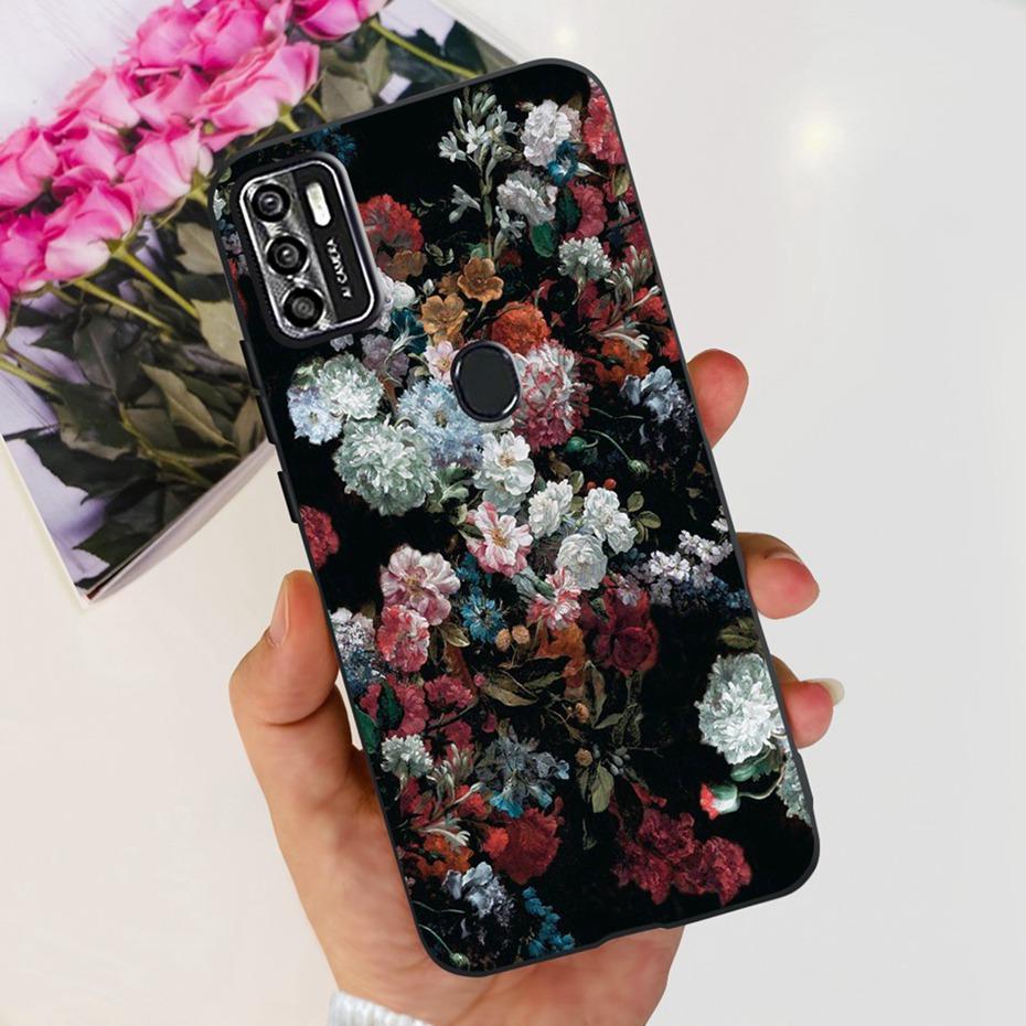 Симпатичный чехол для ZTE Blade A7s 2020 / Optus X Pro / Telstra Evoke Plus 2, черный, силиконовый, мягкий, чехол-обложка для Zte A7s (2020) А7020