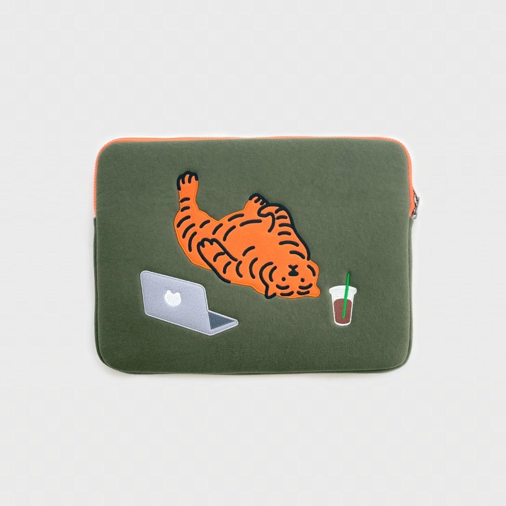 Muziktiger Сумка-чехол для ноутбука и планшета «Ленивый тигр» 9,7–11 дюймов / 12–14 дюймов