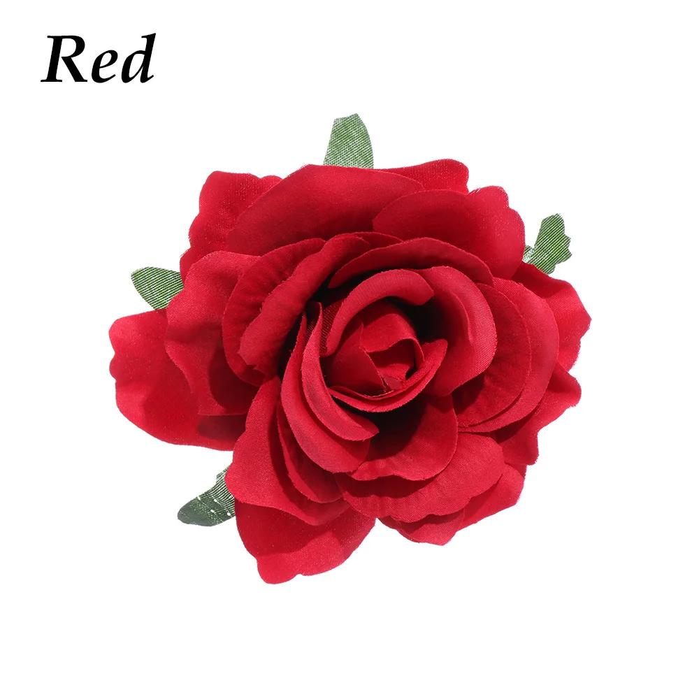 1PC Elegant Bridal Rose Flower Hairpins Barrette Wedding Bridesmaid Brooches Party Fashion Hair Clips Hair Styling Accessories