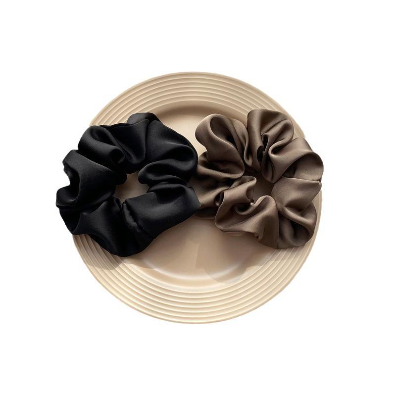 Korean Retro Elegant Women's Hair Scrunchie for Ponytails and Buns