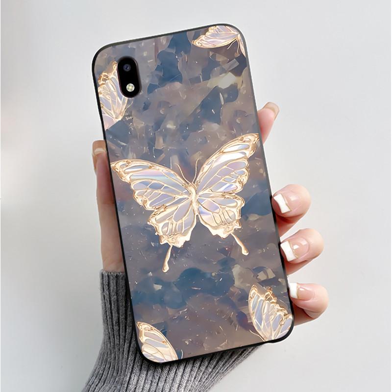 Case For ZTE Blade A3 2020 Phone Case Protective Soft Silicone Black Tpu Aesthetic Luxury Fashion Butterfly Flowers Back Cover