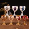 7Colors 30ML Gold Vintage Wine Glasses Champagne Glasses Beverage Goblet Cocktail Cup Creative Gift for Bar Home Decor
