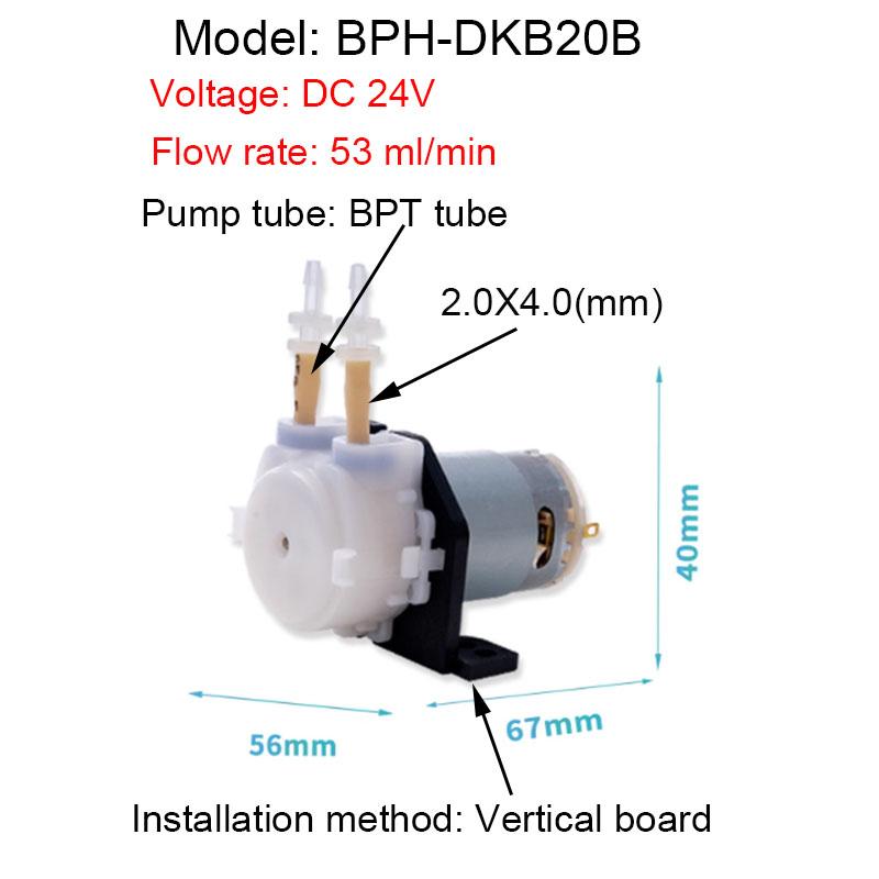 L Board DC 6V 12V 24V peristaltic pump dosing pump aquarium laboratory analysis BPT heat-resistant can be used weak acid alkali