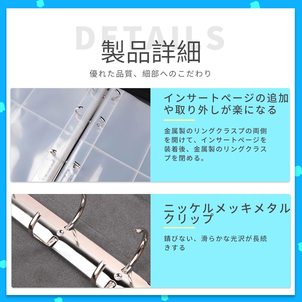 SUSWIM 9 карманов для хранения 900 карточек Переносные карманы для коллекционных карточек на молнии для хранения 900 альбомов/файлов (9 карт)