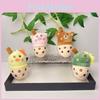 Bear Milk Tea Cup Plush Keychain With Soft Pp Cotton For Kids Decor Collectible
