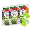 KOSEI Fruit Green Juice with Lactic Acid Bacteria and Enzymes, 3 Bags, 3-Month Supply, 270g (3g X 90 Packets), Peach Flavor, Easy To Drink, Diet, Heal