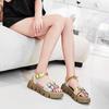 Round Nose Open From The Back Fuchsia Woman Shoes Retro Sandals House Slippers Sneakers Sport Stylish Funny Authentic