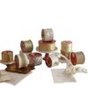 Gold Christmas Ribbons Imitation Hemp Material Bows Craft Decoration  Christmas Decorations