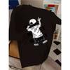 Kids Crewneck T-Shirt, Cartoon Character Print Trendy Short Sleeve Versatile Summer Clothes Boys Girls