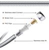 HONGDEC 1.5m Brushed Gold Bathroom Shower Hose Handheld Shower Hose