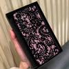 Винтажный кружевной чехол для телефона Samsung Galaxy A13, A21s, A22, A31, A32, A52, A53, A71, A80, Мягкий черный корпус