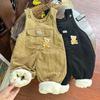 Baby Corduroy Overalls Winter Warm Cotton Pants for Girl Autumn & Infant Clothing Kids Clothes Overalls