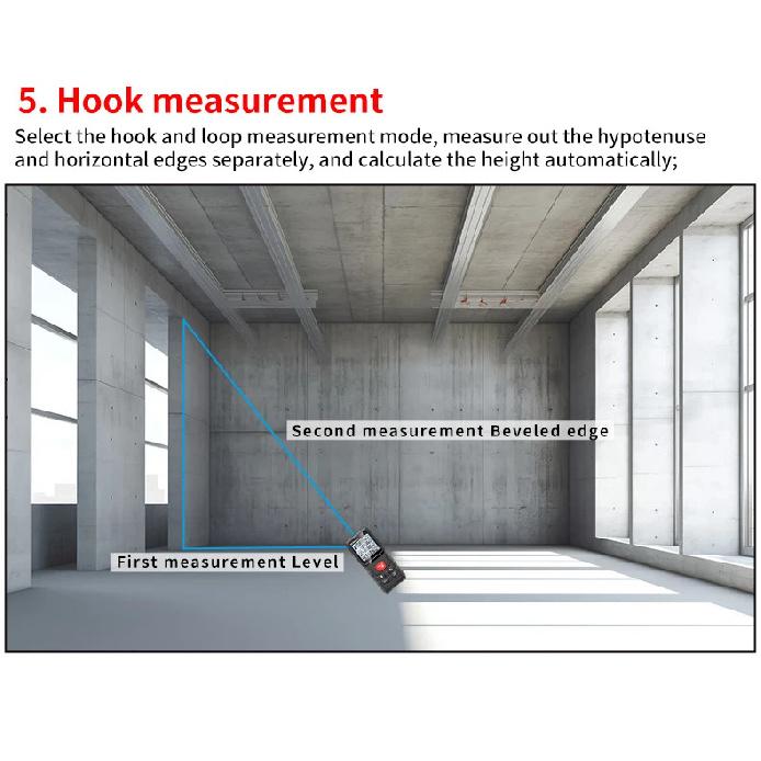 Snakol Laser Distance 50M/100M/120M Rangefinder Profesional Meter Laser Range Finder Ruler Test Tool