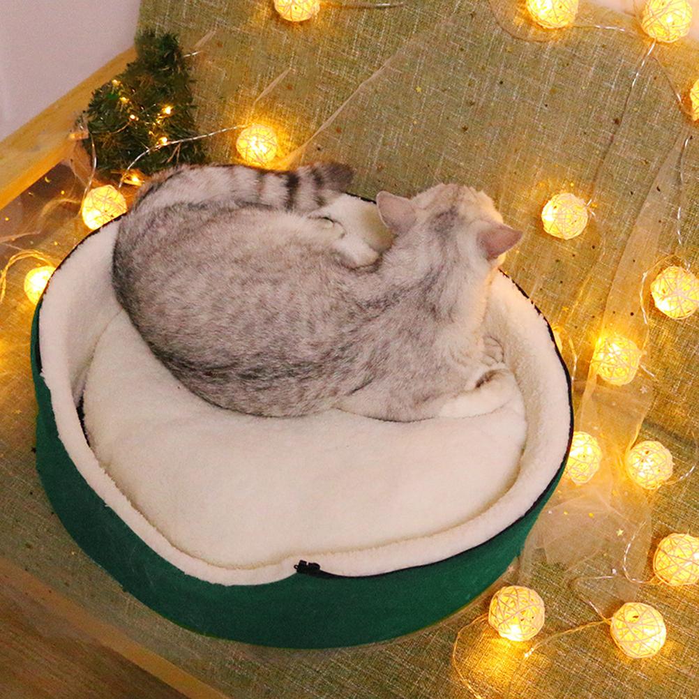 Cat Tent Cave Bed Christmas Tree Cat House Bed Comfortable Triangle Cat Bed Pet Tent House