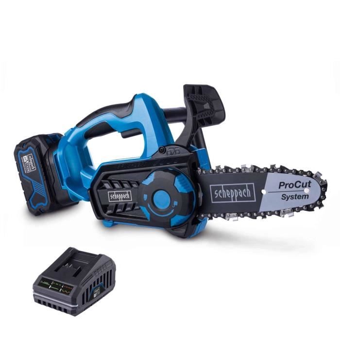 Pack Elageuse sans fil BC-TCS200-X - Longueur de coupe 17.5 cm - SCHEPPACH 20V IXES Batterie 4Ah + chargeur 2.4A