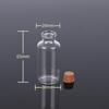 Small Transparent Glass Bottle with Cork Stopper