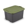 EZ Carry Plastic Storage Bin with Full Grip Handles Ideal Bedding Clothing Toys Home Organization Stackable Durable Portable