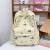 Schoolbag new Japanese-style cute girl's backpack, haha fun lightweight backpack, versatile for students, middle and high school students