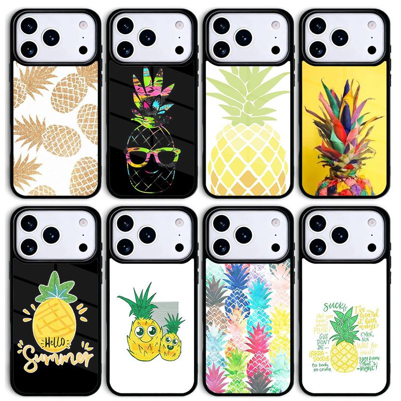 Pineapple Summer Mobile Phone Case for IPhone 17 AIR 16pro Max 15 14 13 12 11 Bumper Cover