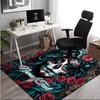 1PC Custom Name Day Dead Art Theme Floor Mat Ideal for Living Room, Game Rooms, Office, Bedroom,Floor Mat Playful Design
