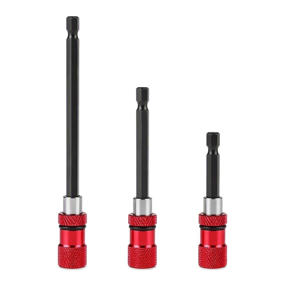 3pcs 1/4 Inch Hex Shank Screwdriver Extension Bit Hex Shank Bit Extender Drywall Screws