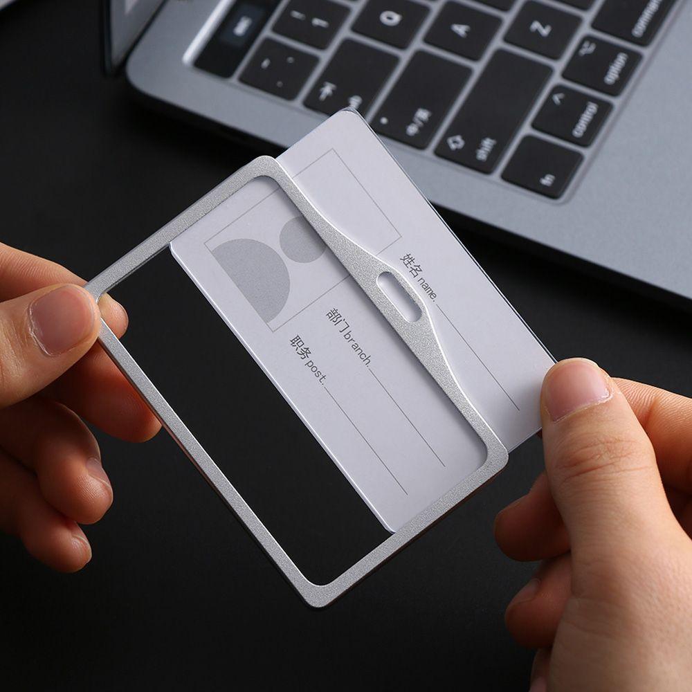 Case Business Card Protector Cover Card Holder Name Tag Holder Name Cover Vertical Card Cover