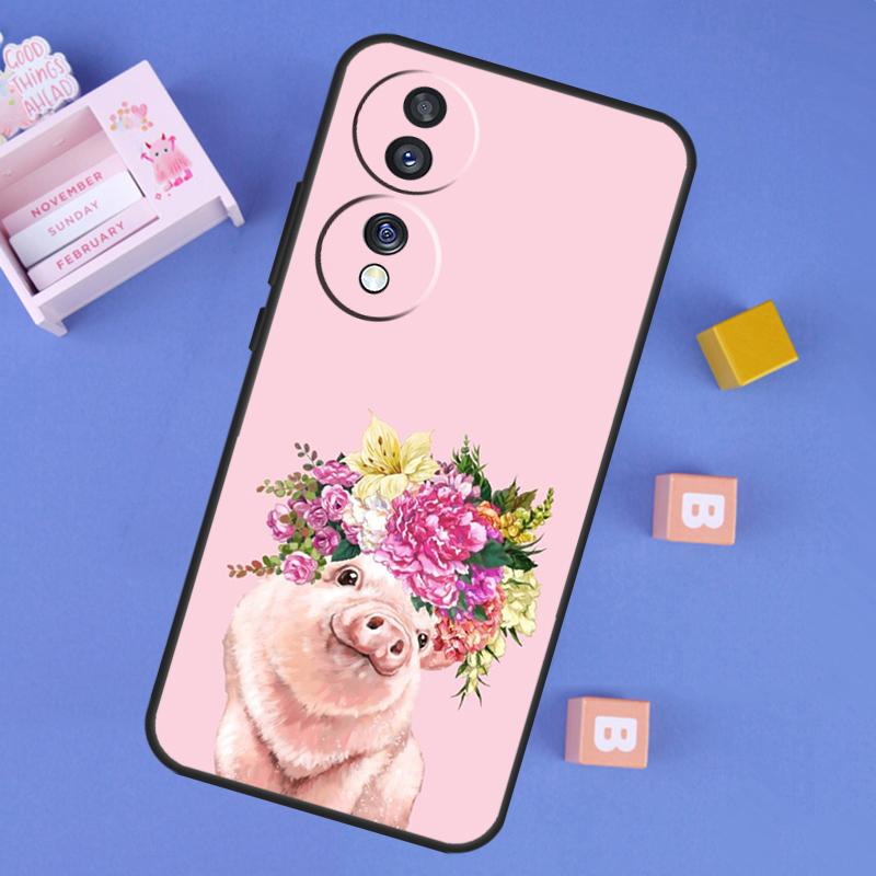 Милый поросенок Чехол Для Honor X8b X9b X8a X9a X6a X7a X6 X7 X8 X9 Honor 90 Lite 70 50 Magic 5 6 Pro Чехол