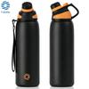 Fjbottle Термокружка из нержавеющей стали с двойными стенками, вакуумная фляга, магнитная крышка, герметичная, 1000 мл, бутылка для воды для занятий спортом на открытом воздухе