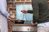 GLASS PROTECTIVE PLATE FOR STOVE 90X52 MARBLE