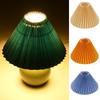 Bottom Opening 230Mm Table Lamp Fabric Pendant Lampshade Pleated Lampshade Slant Height 160Mm