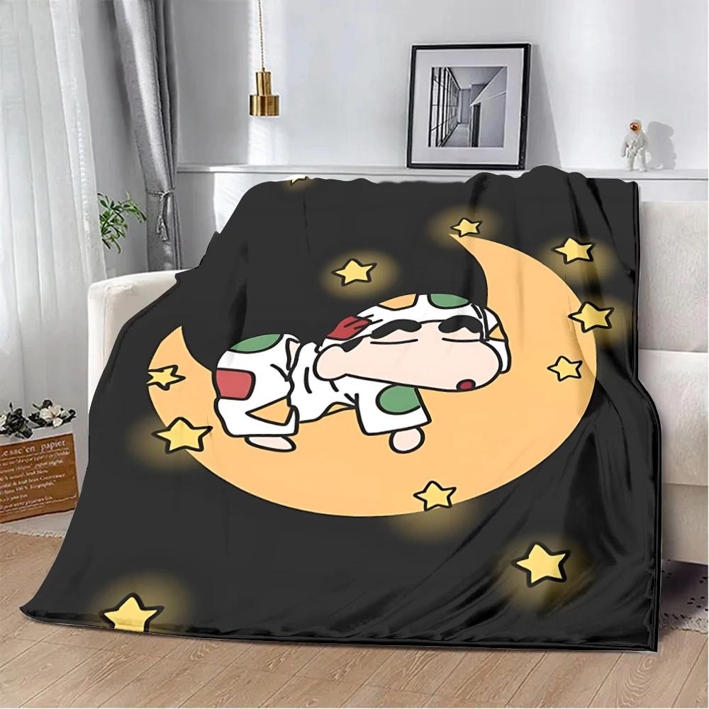 Crayon-ShinS chanS Printed Blanket Picnic Blankets Warm Blanket Soft and Comfortable Blanket Home Travel Birthday Gift