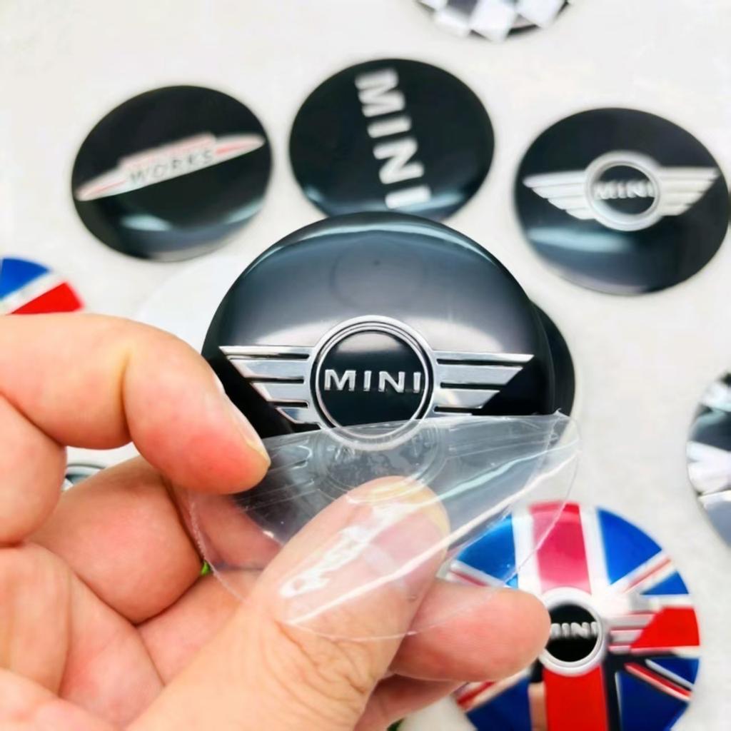 Car Emblem Wheel Hub Cover Sticker Accessory For BMW Mini Works Cooper F54 F55 F56 F57 F60 R50 R52 R53 R55 R56 R57 R58 R59 R60