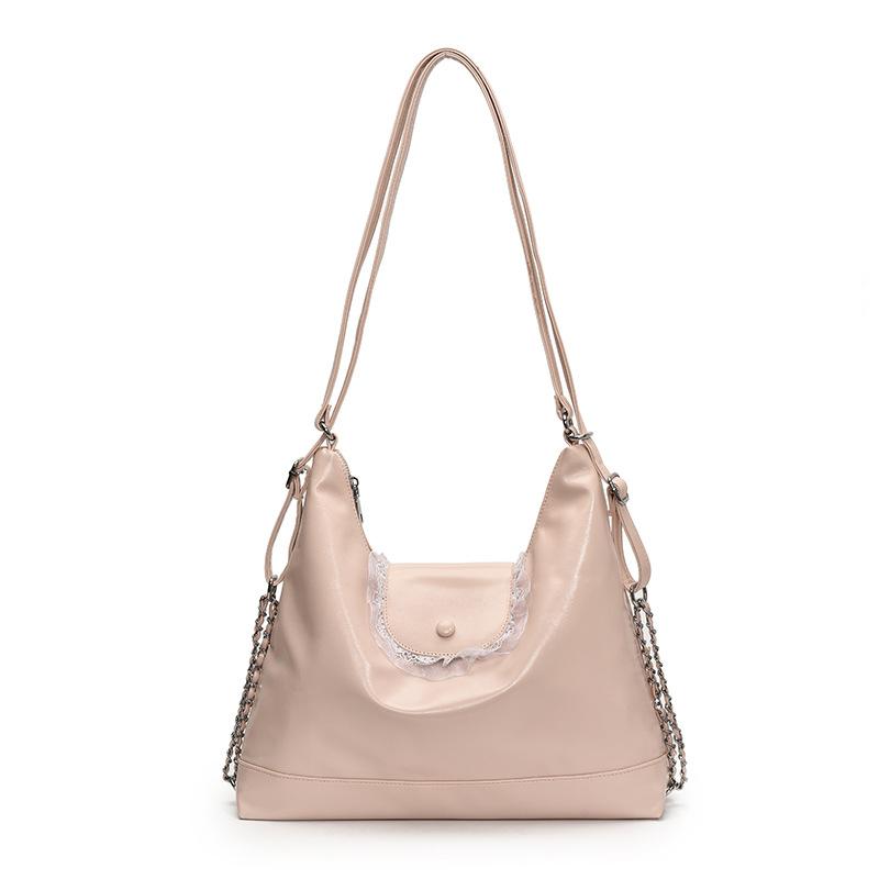 Retro commuter tote bag women's large capacity 2025 new casual shoulder messenger bag simple multi-functional backpack