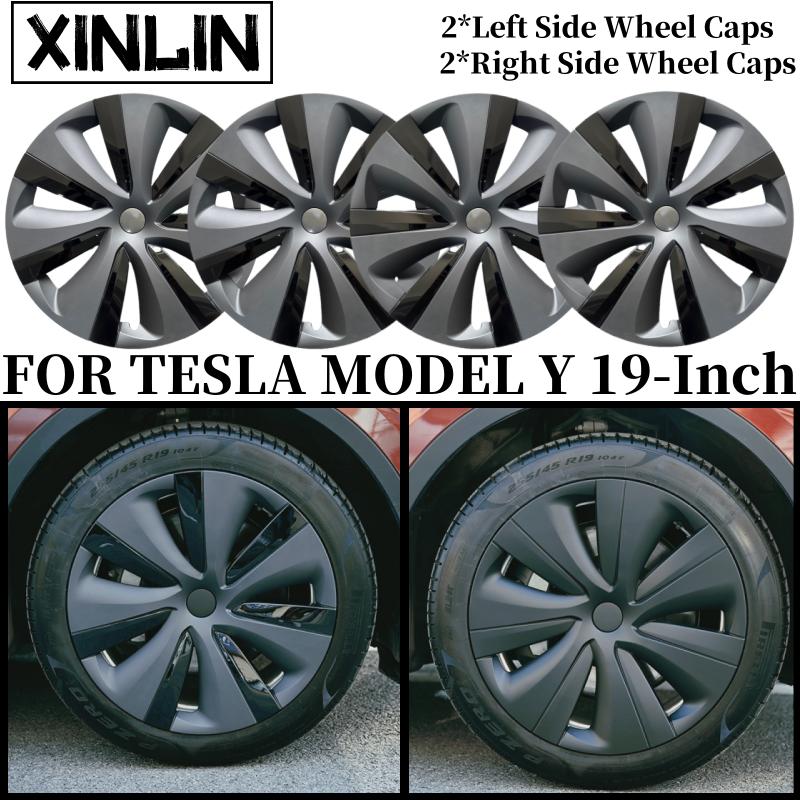 Колпак колеса 19 дюймов для TESLA Model Y 2019-2024 4 шт. Запасной колпак Performance Аксессуары для полного диска автомобиля