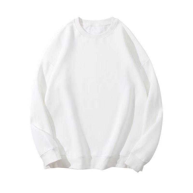 Unisex 280g Velvet Thickened Hoodie - Autumn/Winter 2023: Round Neck, Solid Color, Casual Loose Fit