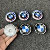 1/4/7Pcs Car Wheel Hub Center Cover Steering Wheel Center Sticker Auto Front Hood Trunk Logo For BMW 50th anniversary E36 E39 ZK9