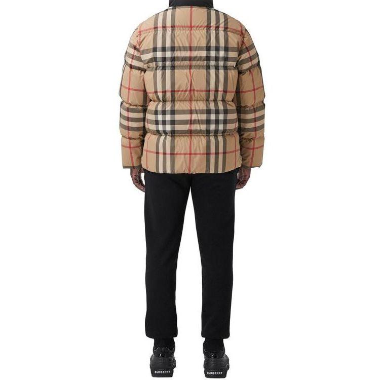 Burberry Мужские пуховики Архивный бежевый Стойка умеренная Другое 80439211