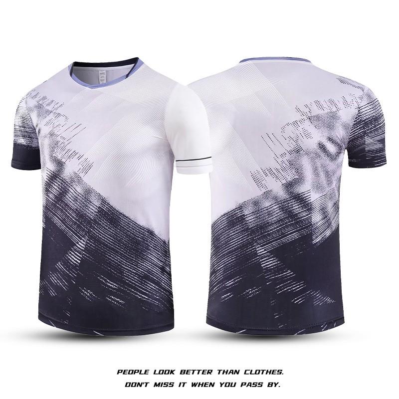 Quick-Dry Badminton Set Men Women Sportswear Training Outfit Striped Gym Running Volleyball Tennis