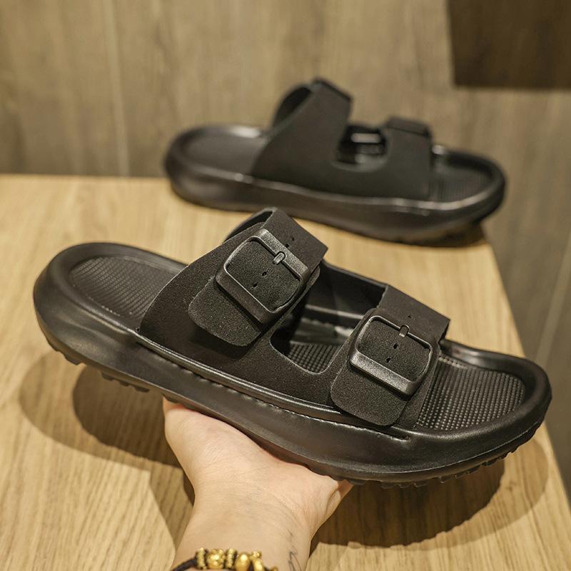2025 Summer New Slippers Men's Korean Version Trendy Casual Lazy One Pedal Trendy Shoes Breathable Versatile Bag Head Half Drag