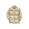 Nike Solid Color Outdoor Quilted Lightweight Cotton Down Casual Sports Zip Stand Collar Long Sleeve Cotton Jacket Men Jackets Beige FB7369-126