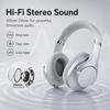 ANC Noise Cancelling Headphones Bluetooth Earphones Over-Ear Wireless Headset HiFi Stereo 50H Playtime 0.04s Latency AUX Call
