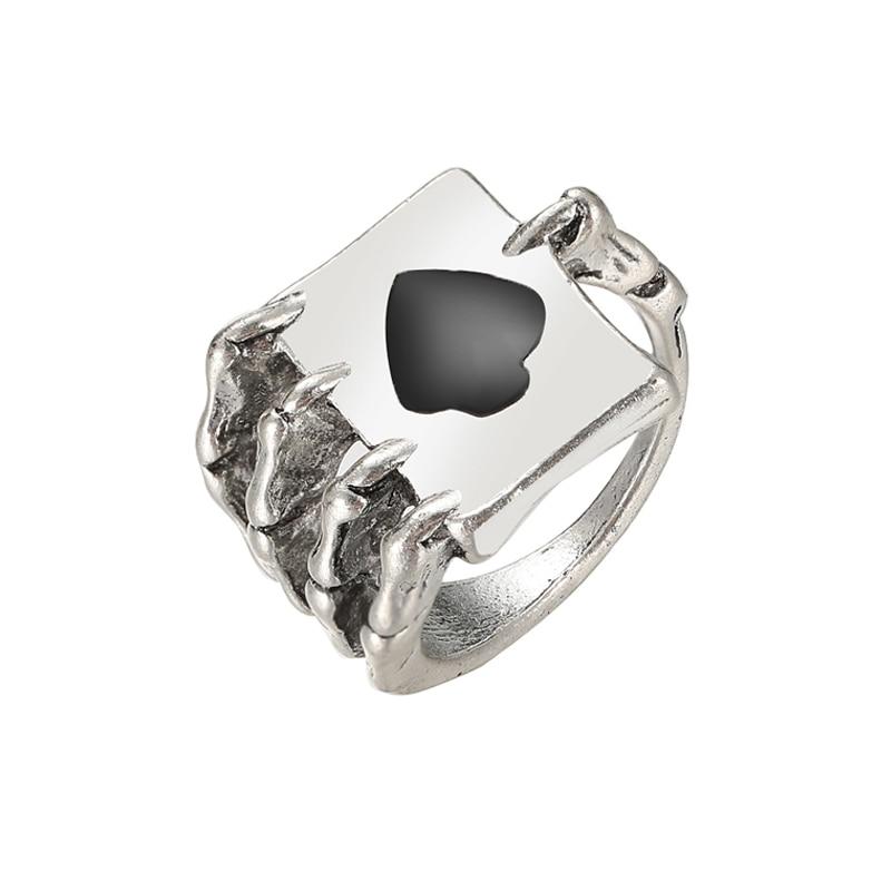 iF ME Винтажные кольца с луной и звездами, покерные лопаты для женщин, винтажные модные кольца в стиле панк с грибами и глазами паука, маленькие ромашки, пара, вечерние украшения