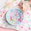 Candy Color Faceted Necklace Bracelet 150/100Pcs Creative Sandwich DIY Jewelry Making Craft Accessories Transparent Pendant Loose Beads Acrylic  Home