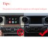 Car Upgrade For Land Rover Discovery 4 2008-2016 Navigation Screen Lower Panel Chrome Cover Sticker Accessories