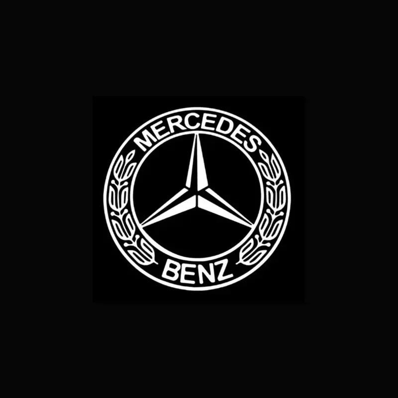 C200 E200 For Mercedes Benz 2PCS/Set Car Door Light Laser Logo Decor Project Ghost Lamp Mercedes Benz A B C M ML GLA GLS E Class