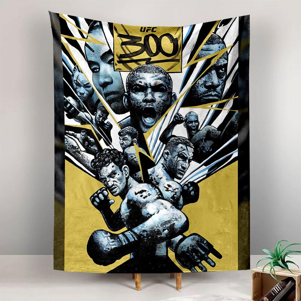 300 Movie Poster Tapestry Wall Hanging, Spartan Warrior Battle Epic Art, Cinematic Wall Decor for Bedroom Living Room Man Cave